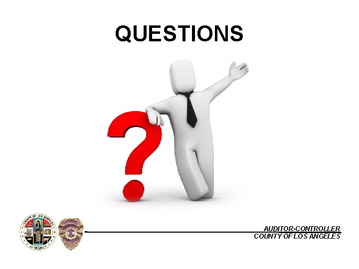 QUESTIONS AUDITOR-CONTROLLER COUNTY OF LOS ANGELES 