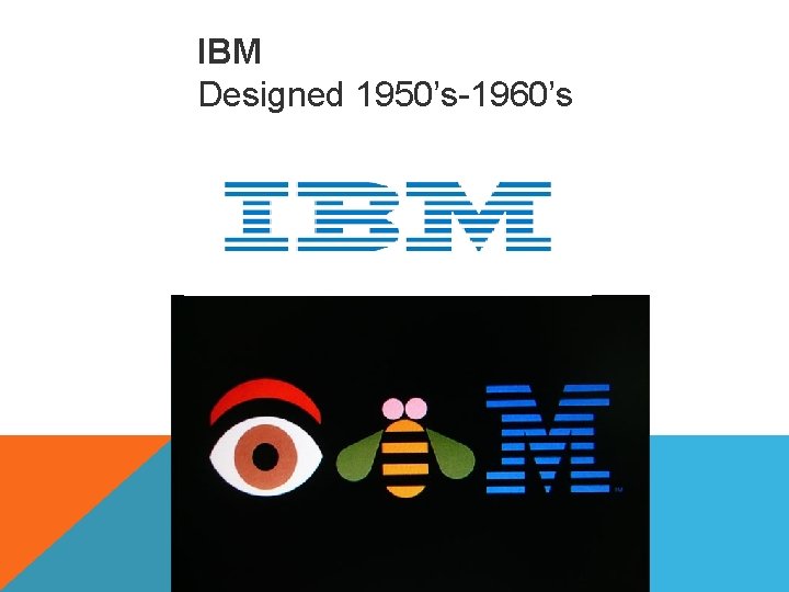 IBM Designed 1950’s-1960’s 