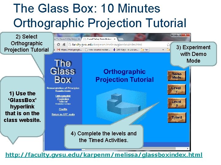 The Glass Box: 10 Minutes Orthographic Projection Tutorial 2) Select Orthographic Projection Tutorial 3)