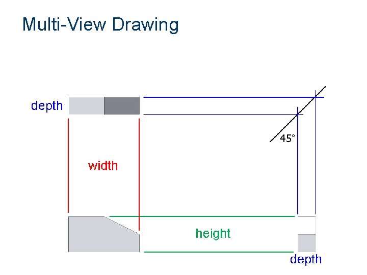 Multi-View Drawing 45° 