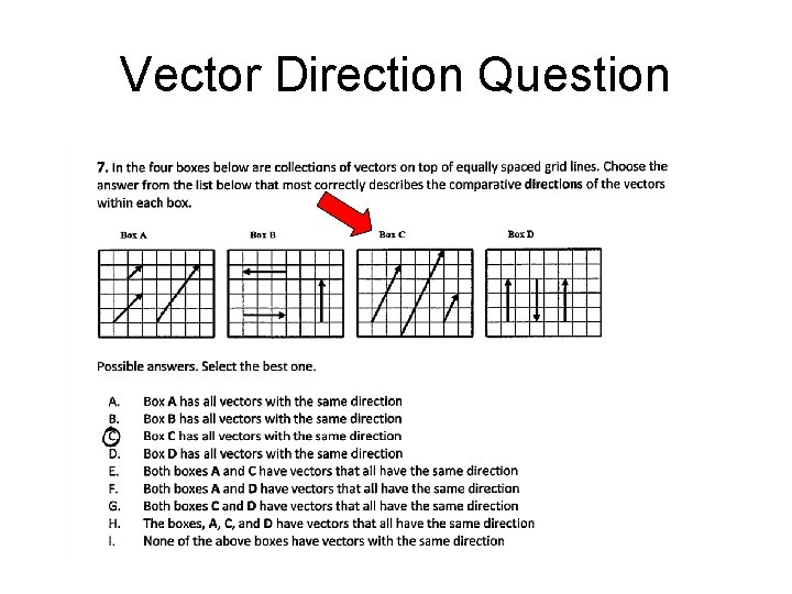 Vector Direction Question 