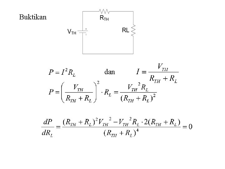 Buktikan dan 