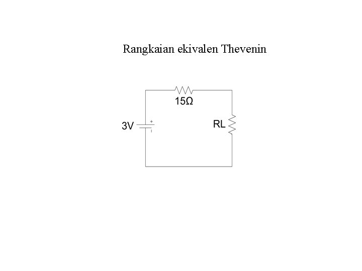 Rangkaian ekivalen Thevenin 