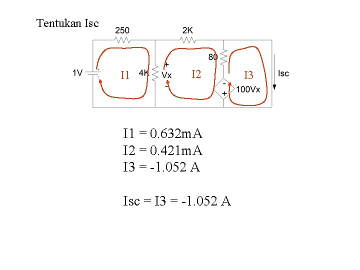 Tentukan Isc I 1 I 2 I 1 = 0. 632 m. A I