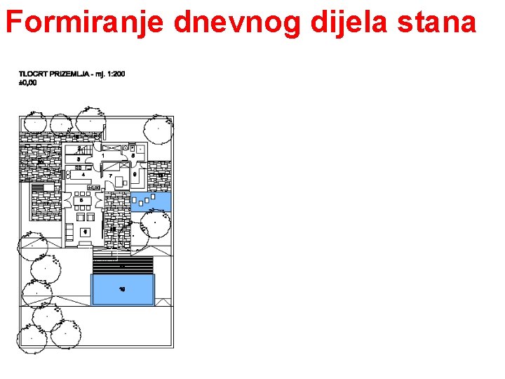 Formiranje dnevnog dijela stana 