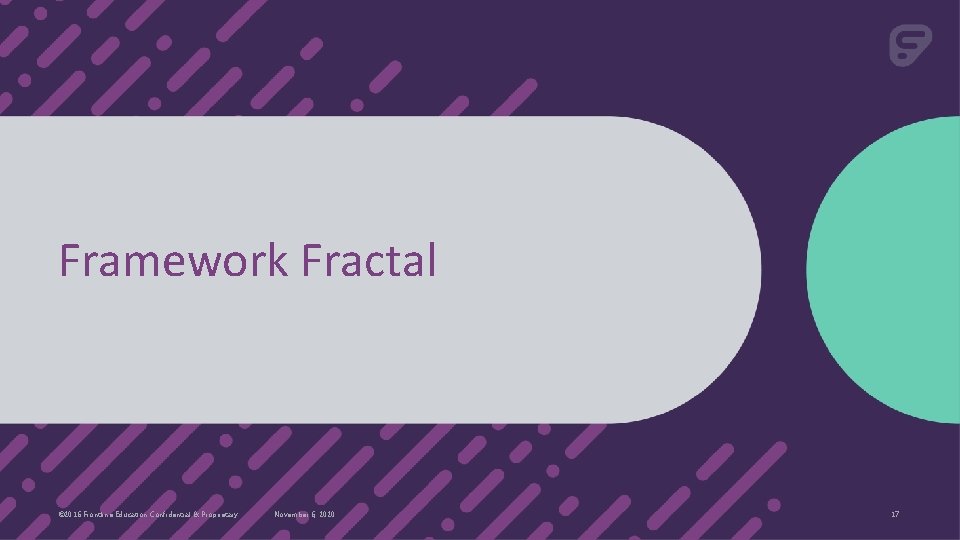 Framework Fractal © 2016 Frontline Education Confidential & Proprietary November 6, 2020 17 