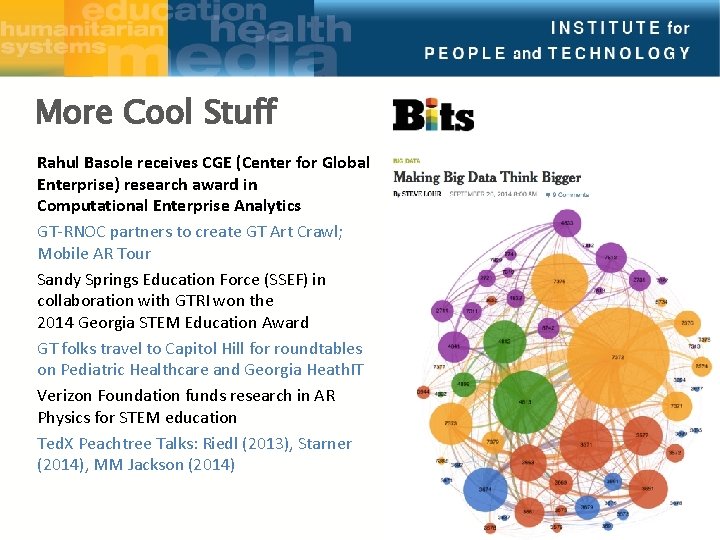 More Cool Stuff Rahul Basole receives CGE (Center for Global Enterprise) research award in