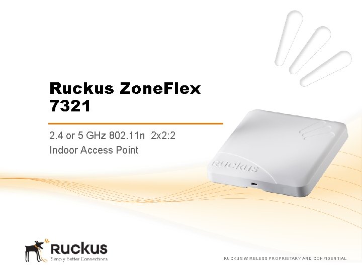 Ruckus Zone. Flex 7321 2. 4 or 5 GHz 802. 11 n 2 x