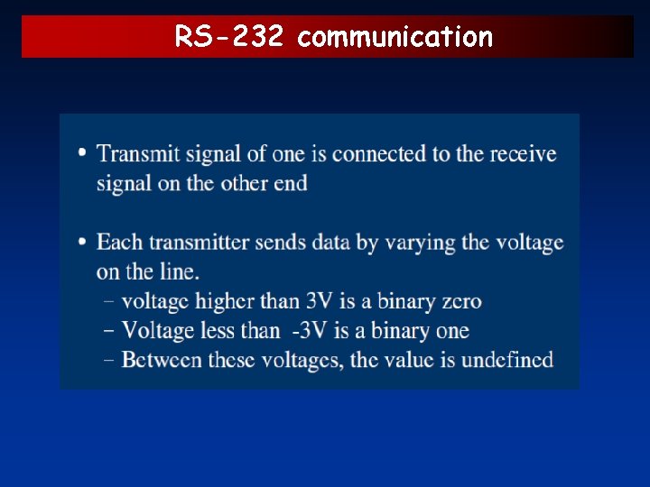 RS-232 communication 