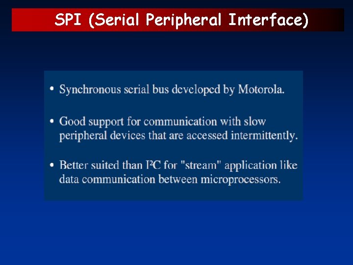 SPI (Serial Peripheral Interface) 