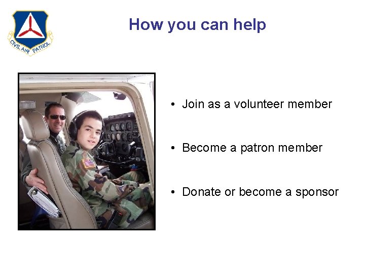 How you can help • Join as a volunteer member • Become a patron