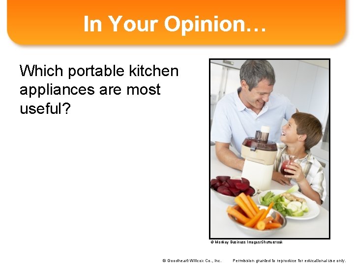 In Your Opinion… Which portable kitchen appliances are most useful? © Monkey Business Images/Shutterstock