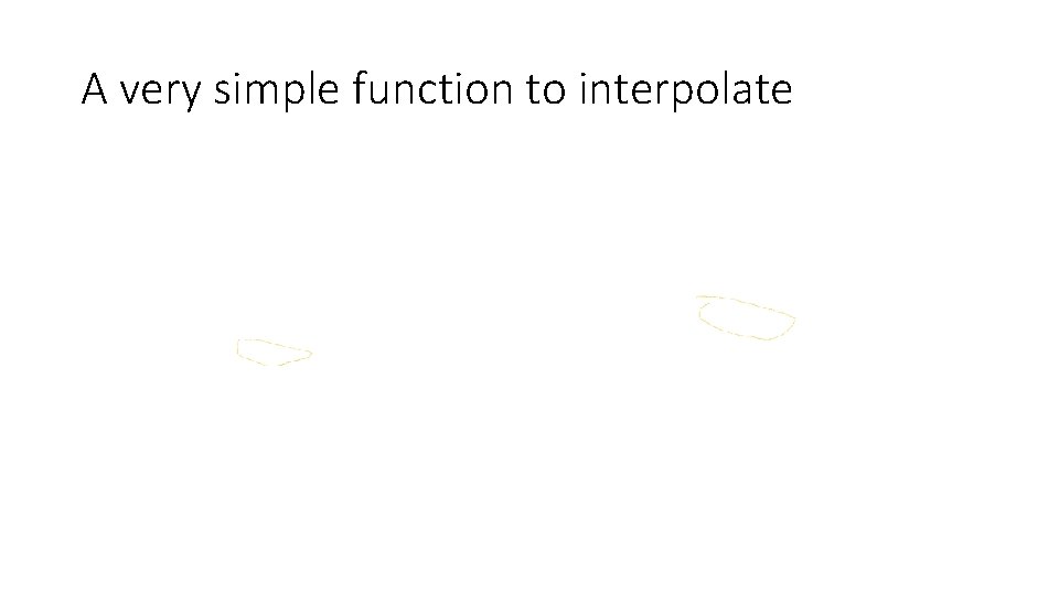 A very simple function to interpolate 