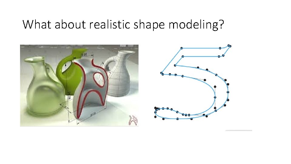 What about realistic shape modeling? 