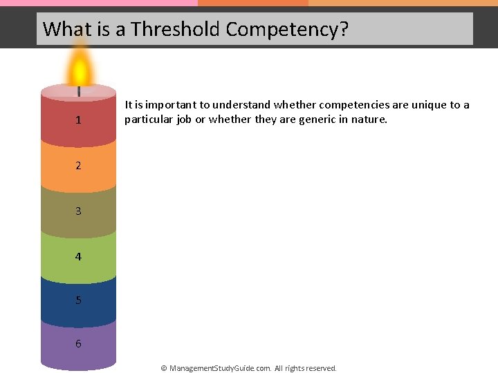 What is a Threshold Competency? 1 It is important to understand whether competencies are