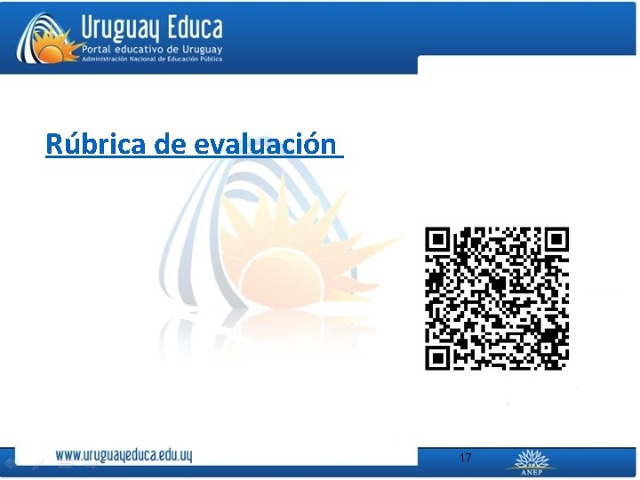 Rúbrica de evaluación 17 