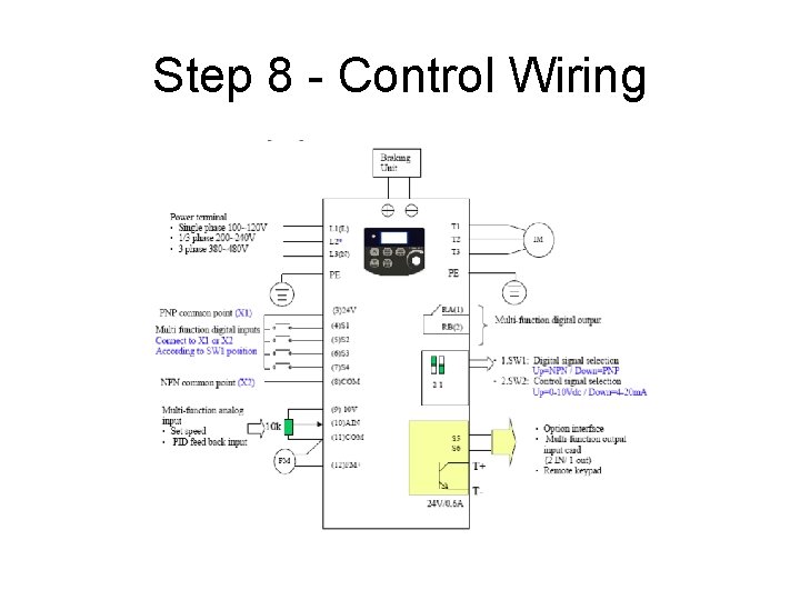 Step 8 - Control Wiring 