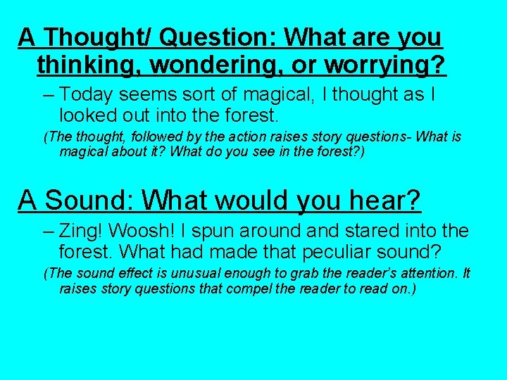 A Thought/ Question: What are you thinking, wondering, or worrying? – Today seems sort