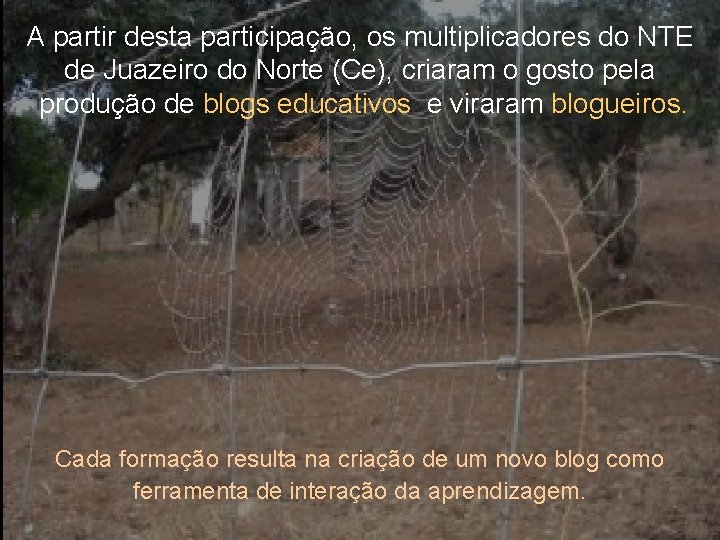 A partir desta participação, os multiplicadores do NTE de Juazeiro do Norte (Ce), criaram