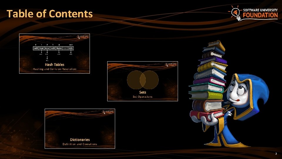 Table of Contents 2 