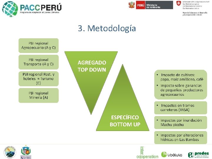 3. Metodología AGREGADO TOP DOWN ESPECÍFICO BOTTOM UP 