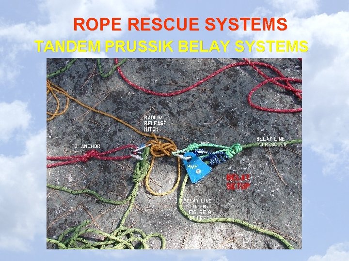 ROPE RESCUE SYSTEMS TANDEM PRUSSIK BELAY SYSTEMS 