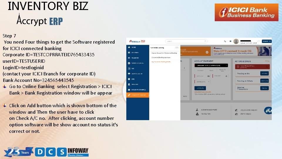 INVENTORY BIZ ERP Step 7 You need Four things to get the Software registered