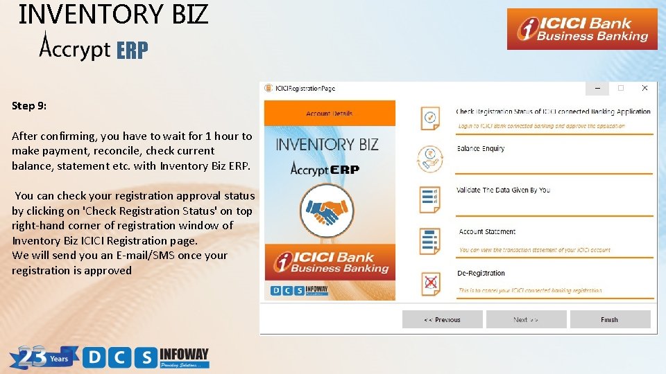 INVENTORY BIZ ERP Step 9: After confirming, you have to wait for 1 hour