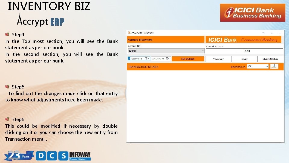 INVENTORY BIZ ERP Step 4 In the Top most section, you will see the