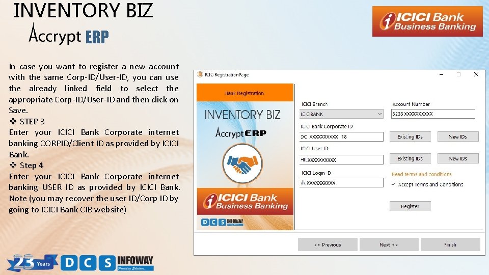 INVENTORY BIZ ERP In case you want to register a new account with the