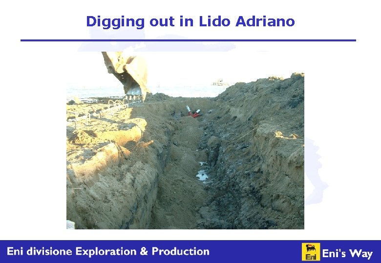Digging out in Lido Adriano 