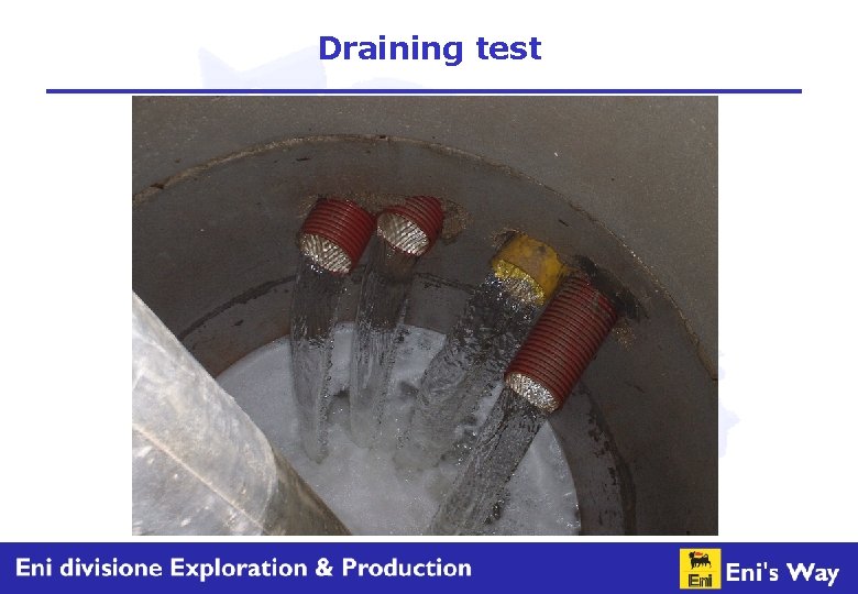 Draining test 