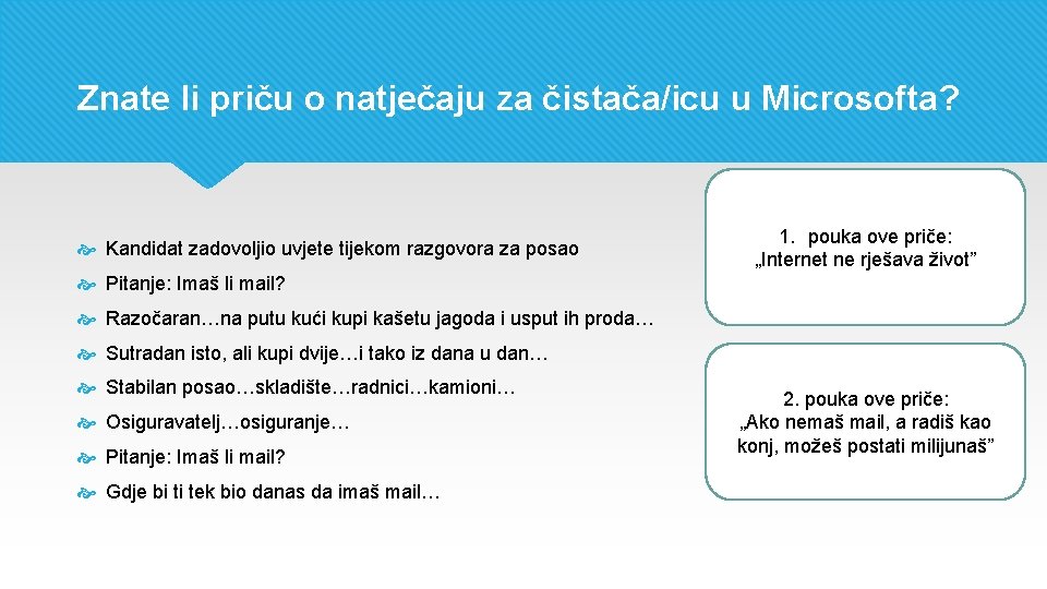 Znate li priču o natječaju za čistača/icu u Microsofta? Kandidat zadovoljio uvjete tijekom razgovora