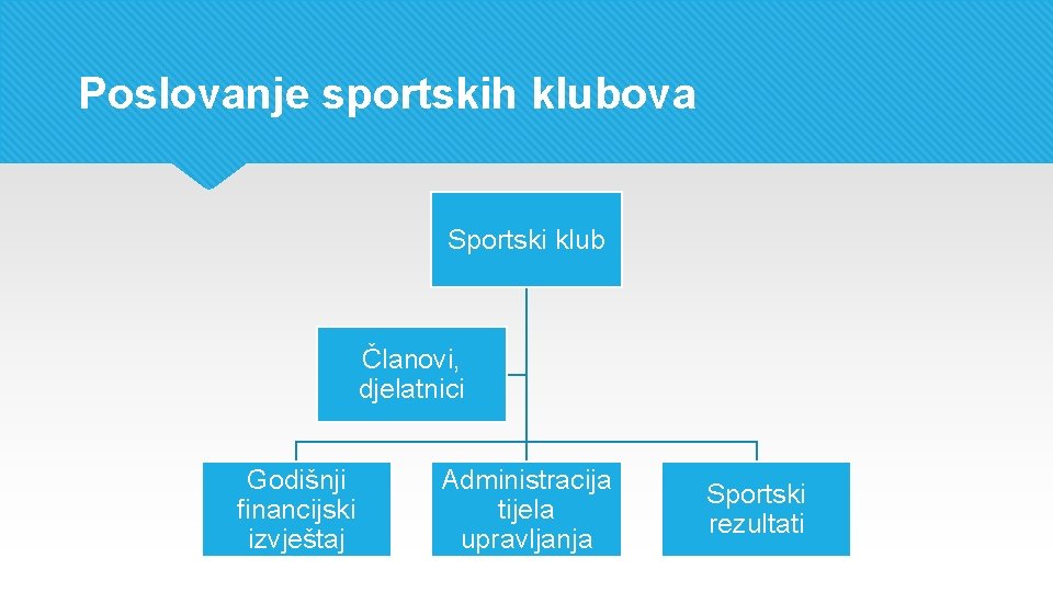 Poslovanje sportskih klubova Sportski klub Članovi, djelatnici Godišnji financijski izvještaj Administracija tijela upravljanja Sportski