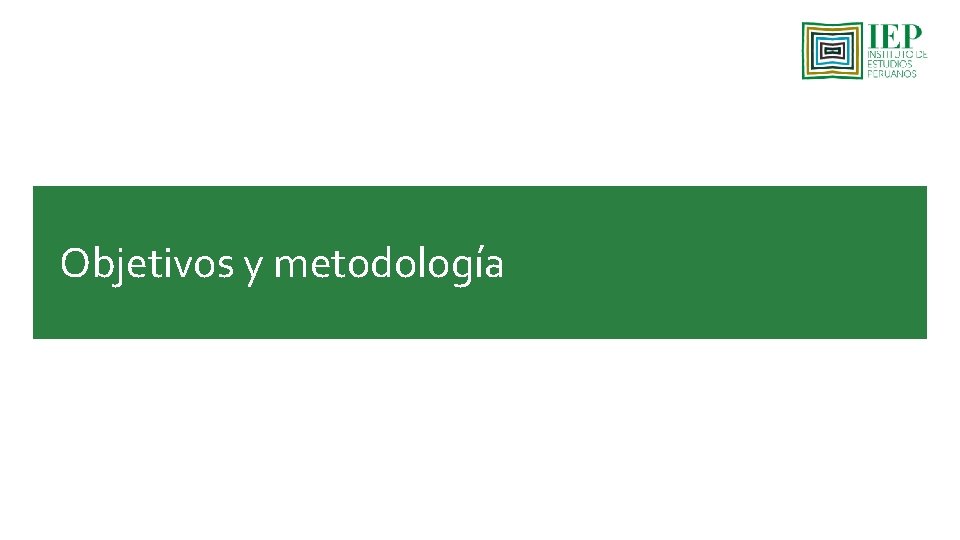 Objetivos y metodología Base: Total de entrevistados - Nacional urbano (1857) 