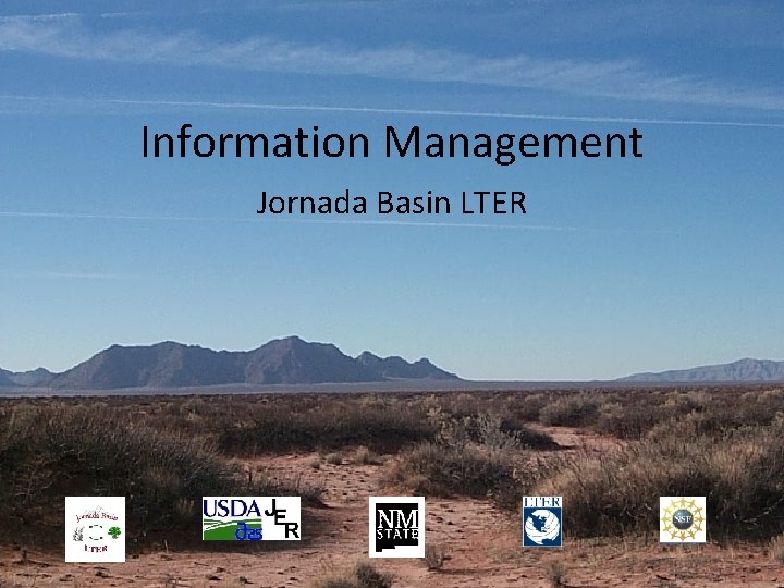 Information Management Jornada Basin LTER 