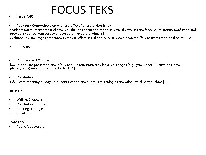  • Fig 19(A-B) FOCUS TEKS • Reading / Comprehension of Literary Text /