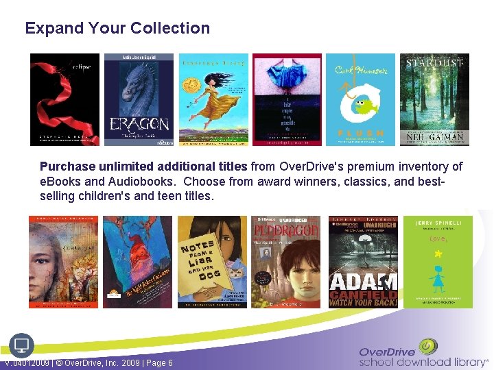 Expand Your Collection Purchase unlimited additional titles from Over. Drive's premium inventory of e.
