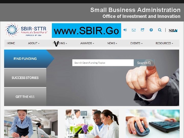 Small Business Administration Office of Investment and Innovation www. SBIR. Go v 