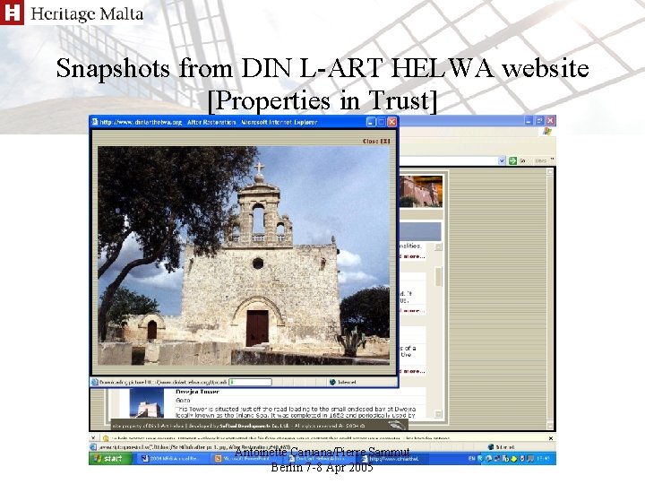 Snapshots from DIN L-ART HELWA website [Properties in Trust] Antoinette Caruana/Pierre Sammut Berlin 7