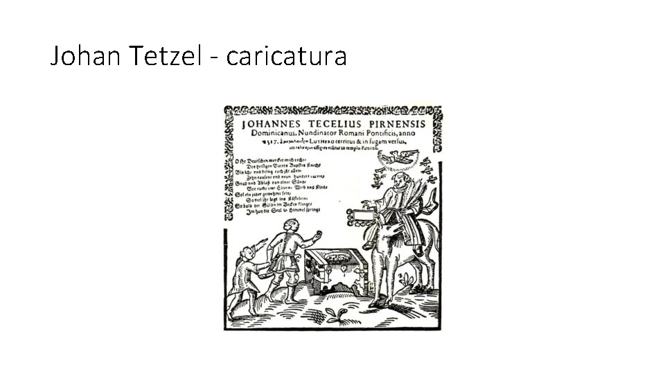 Johan Tetzel - caricatura 