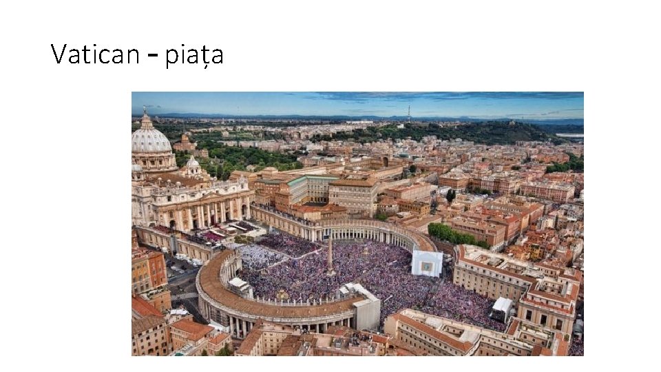 Vatican – piața 