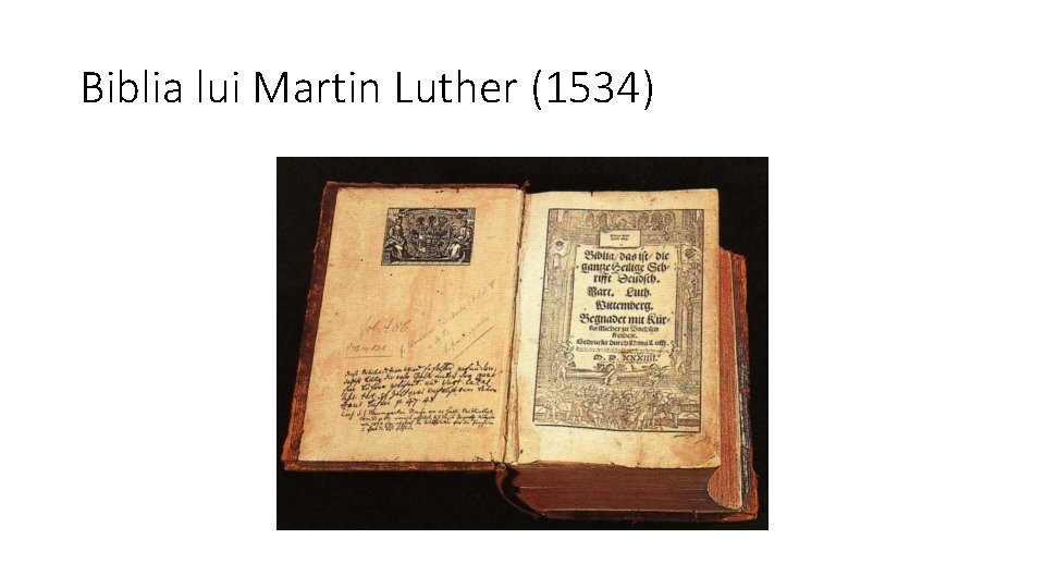 Biblia lui Martin Luther (1534) 