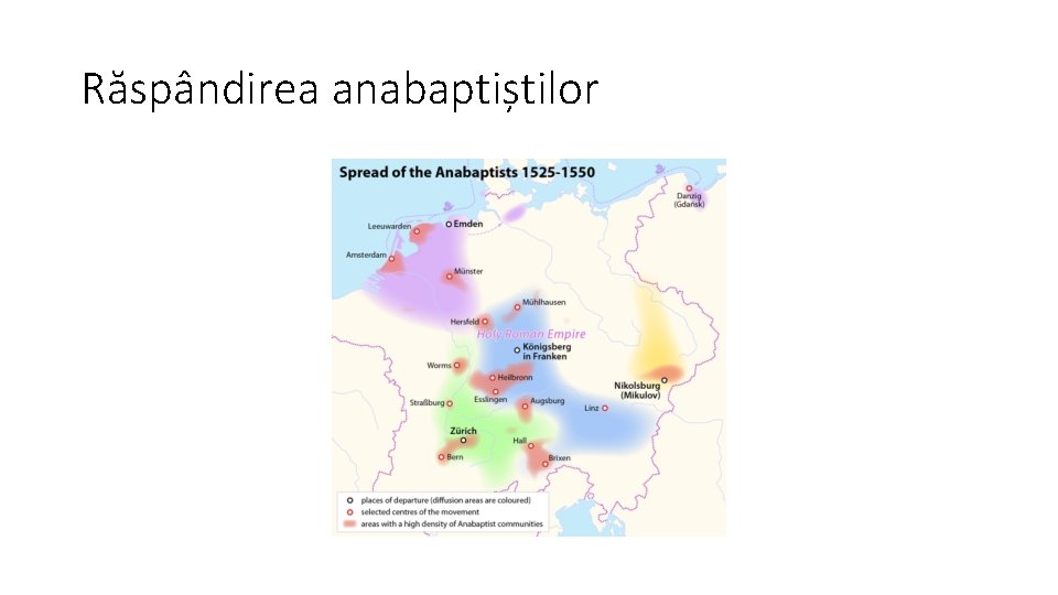 Răspândirea anabaptiștilor 