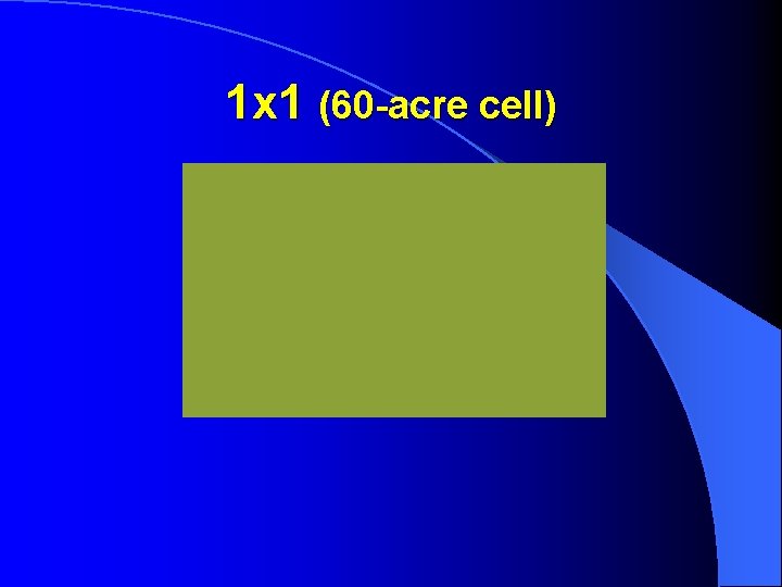 1 x 1 (60 -acre cell) 