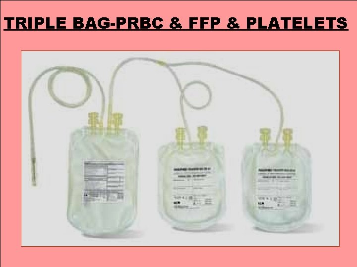 TRIPLE BAG-PRBC & FFP & PLATELETS 