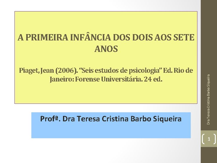 seis estudos de piaget
