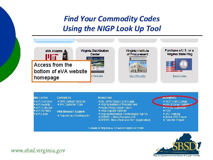 Find Your Commodity Codes Using the NIGP Look Up Tool Access from the bottom