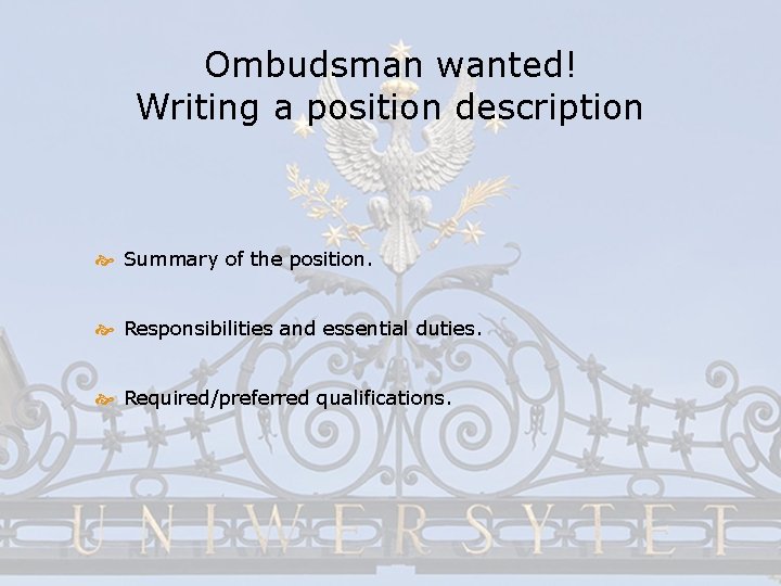 Characteristics of good ombudsman how to find choose