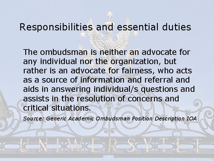 Characteristics of good ombudsman how to find choose